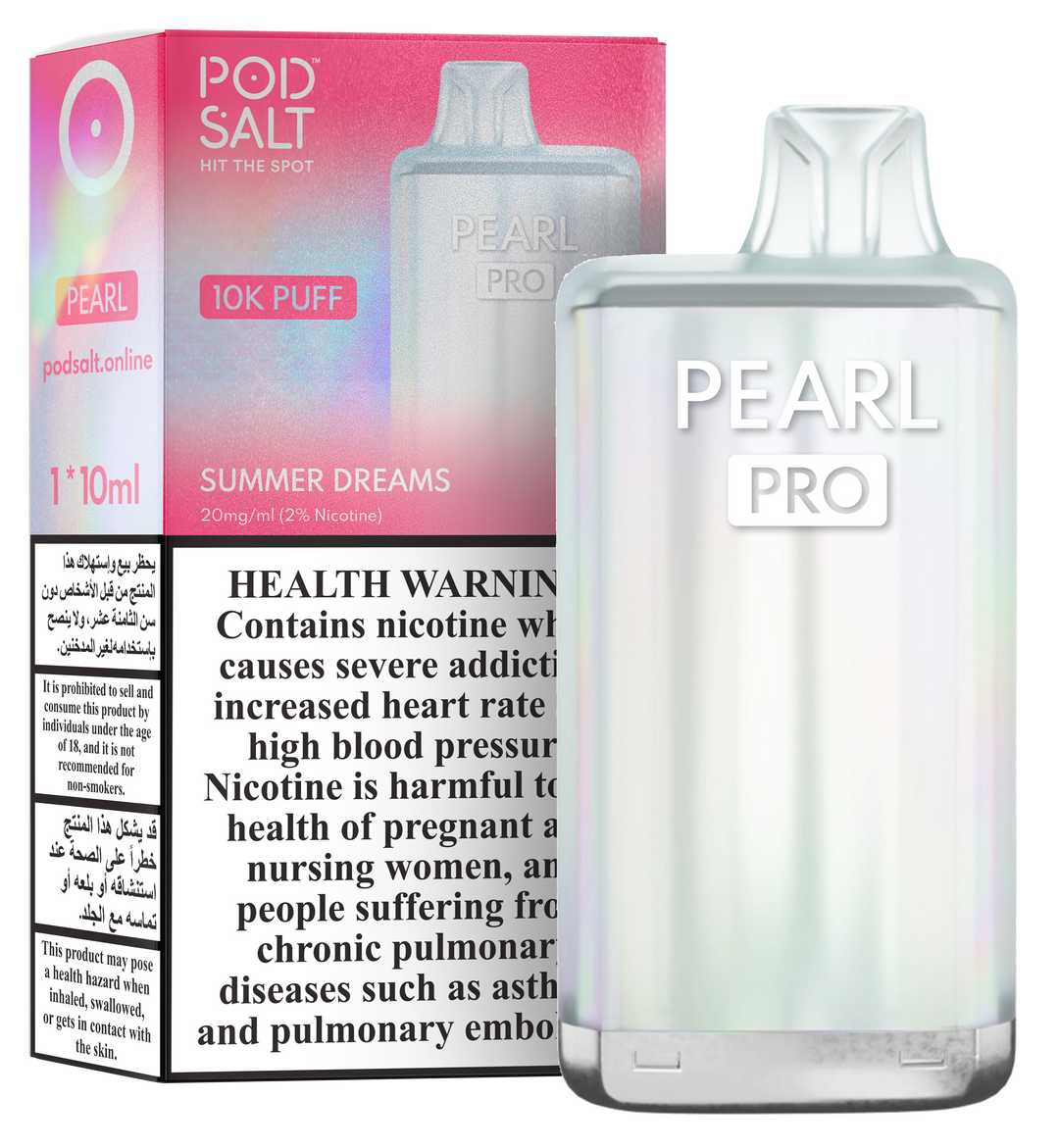 Pod Salt Pearl Pro 10k Puffs