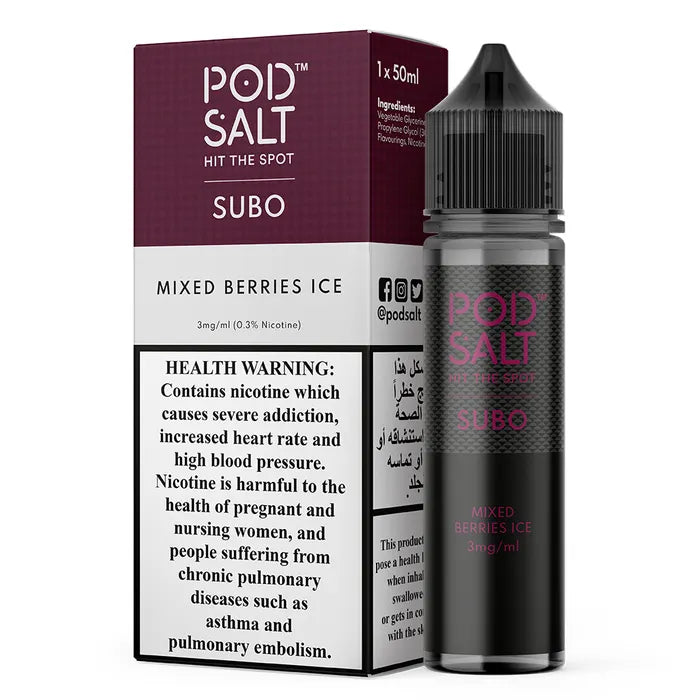 Pod Salt Subo Freebase Nicotine E-Liquids