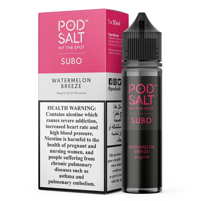 Pod Salt Subo Freebase Nicotine E-Liquids